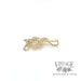 "The Best" 14k yellow gold charm side