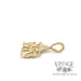 "#1 Sister In Law" 14k yellow gold charm side