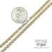 21.5" solid 18k gold anchor link curb chain necklace