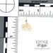 "#1 Sister In Law" 14k yellow gold charm scale