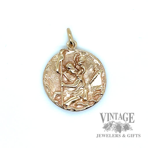 St. Christopher 14k yellow gold pendant