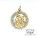 St. George 22k yellow gold pendant