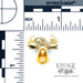 Moose Head 10k yellow gold charm scale