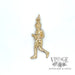 Runner 14k yellow gold charm