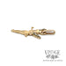 Tinkerbell 10k yellow gold charm side