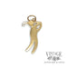 Golfer 14k yellow gold charm with diamond accent