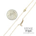 14k yellow gold modern branch bar necklace with drop diamond back and scale