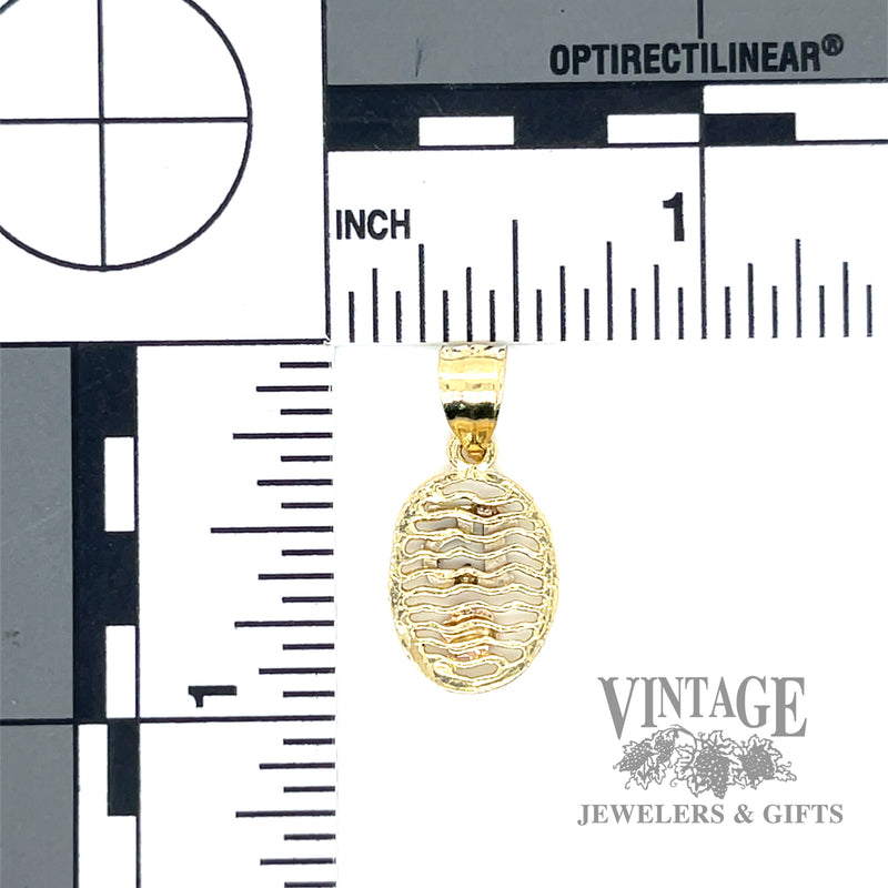 Quinceañera Rose 14k gold charm