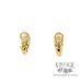 Turi 18k yellow gold and platinum diamond clip on earrings back