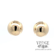 14k yellow golds bubble earrings with french back