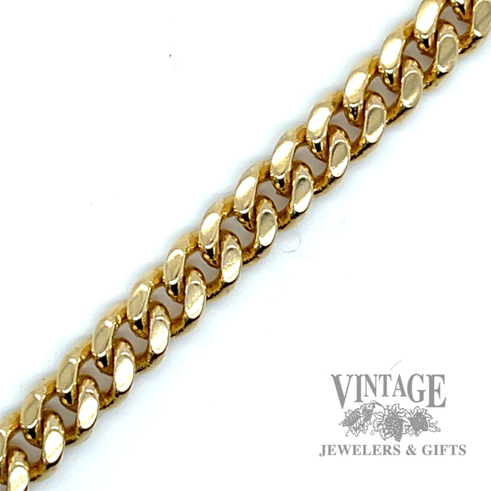 20" 14k yellow solid gold cuban chain