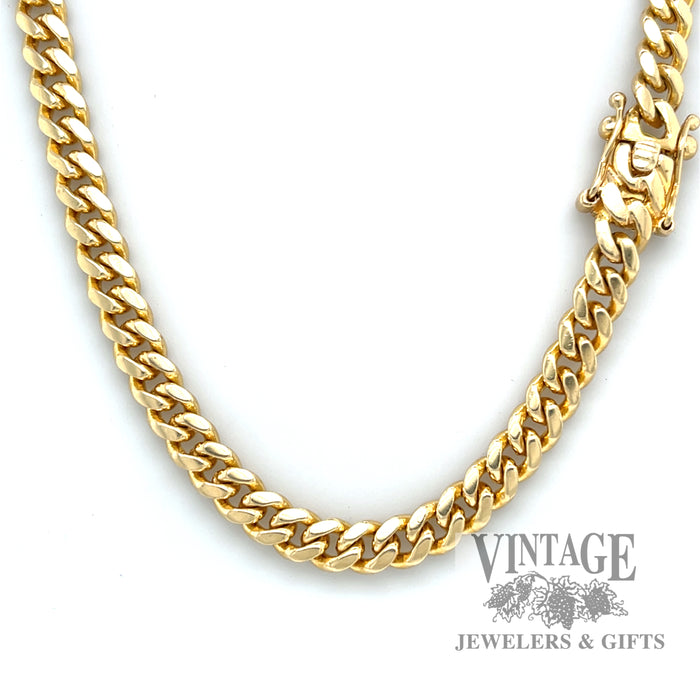 20" 5mm solid 14k gold cuban chain