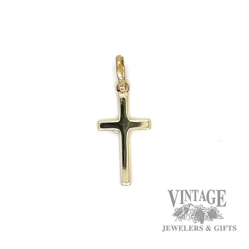 14k yellow gold cross