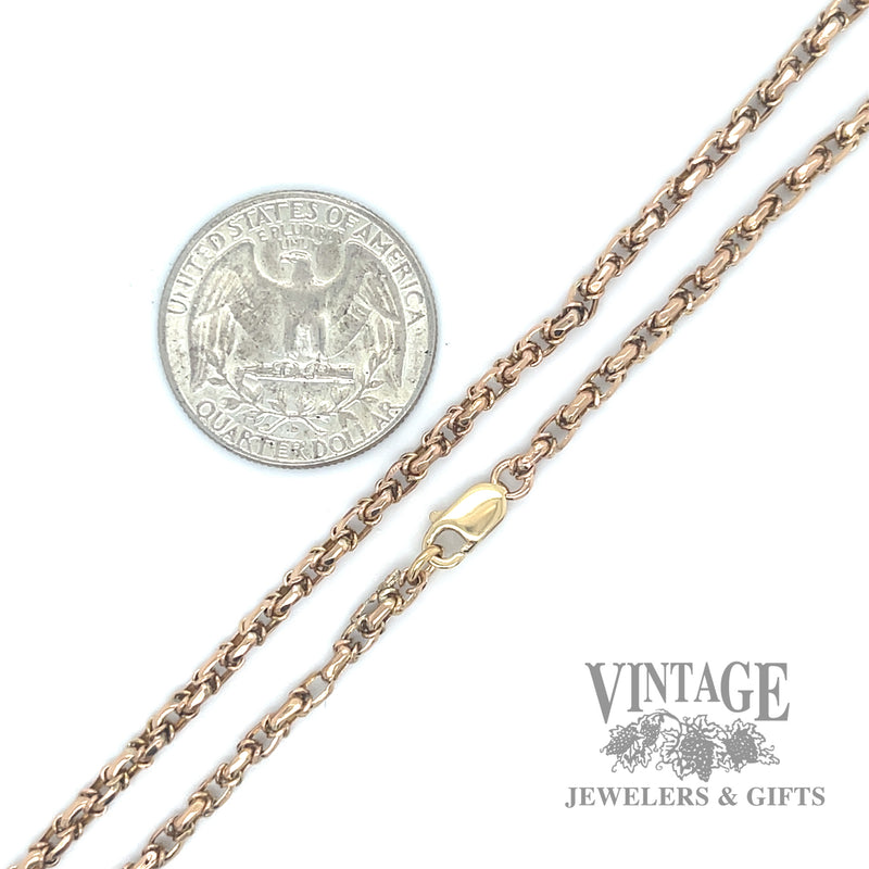 18" 10k gold byzantine chain