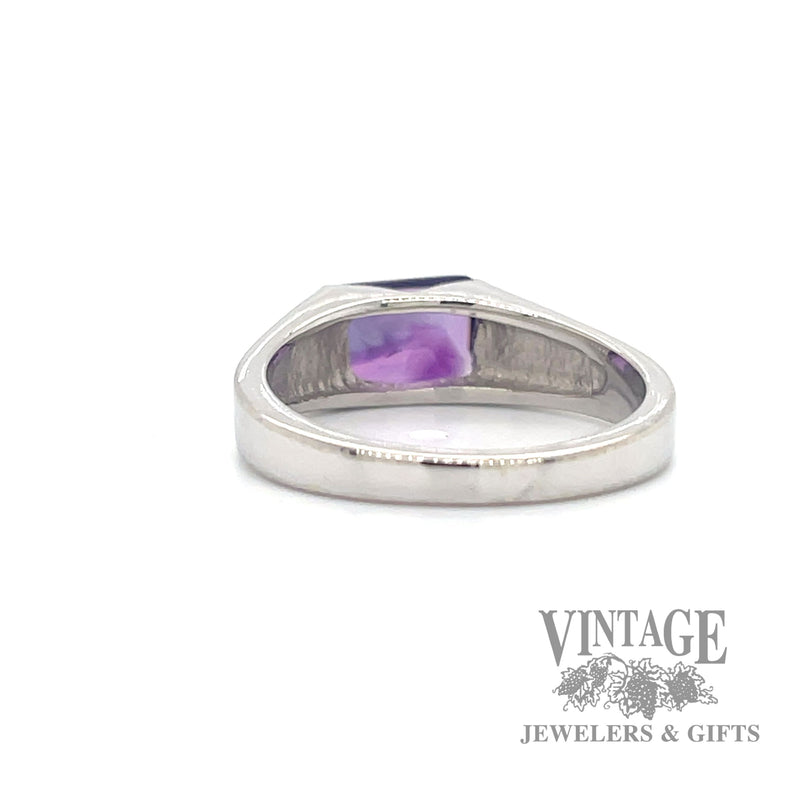 Eastwest amethyst 14k white gold ring bottom