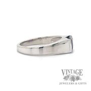 Eastwest amethyst 14k white gold ring side2