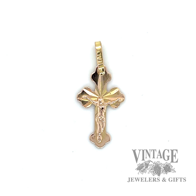 14k gold small crucifix
