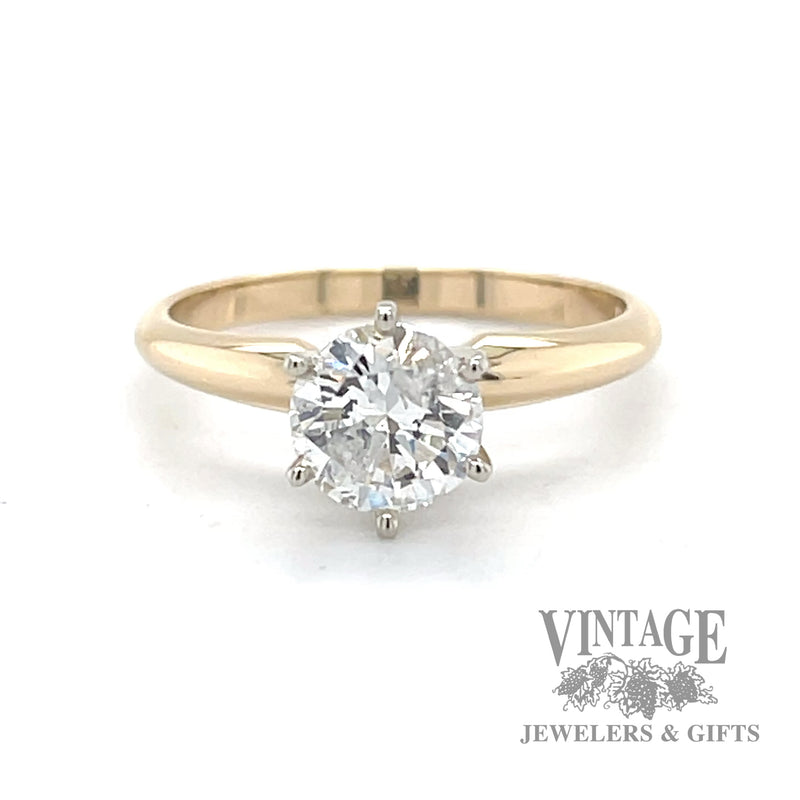 .93 carat natural diamond 14k gold solitaire ring