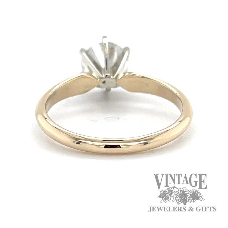 .93 carat natural diamond 14k gold solitaire ring