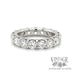 4.25 CTW natural diamond platinum eternity ring