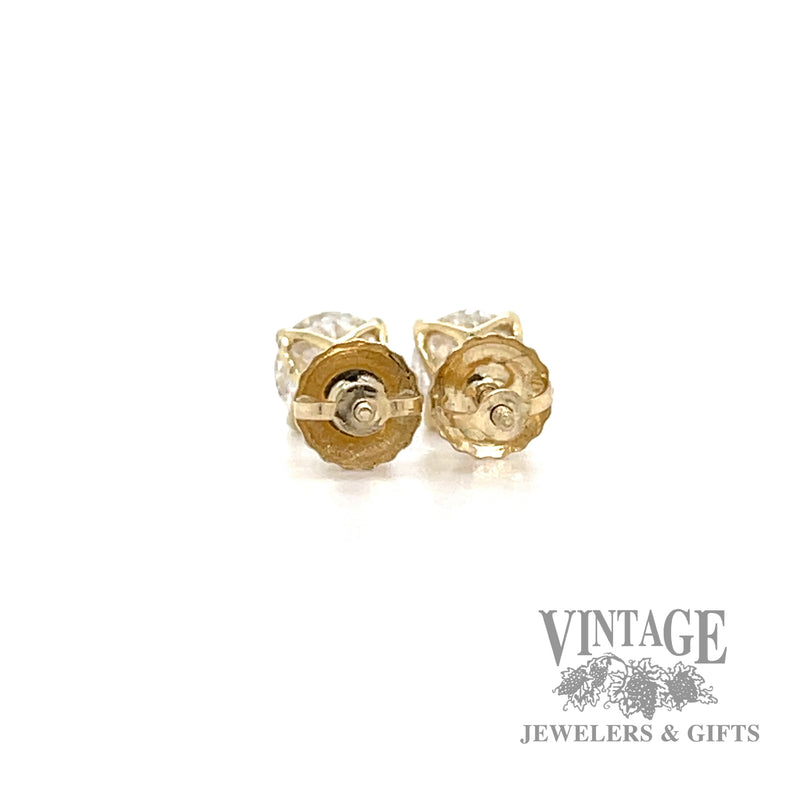 1.18 CTW lab created diamond 14k stud earrings