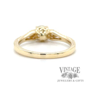 0.86 ctw natural diamond 14k gold engagement ring bottom