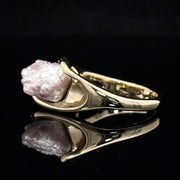 Freshwater pearl 14k gold freeform ring side1