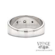 Retro 14kw gold and diamond tapered ring band bottom
