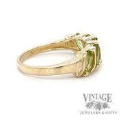Peridot and 10k gold ring side2