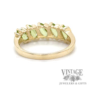 Peridot and 10k gold ring bottom
