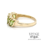 Peridot and 10k gold ring side1