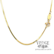 24" solid 14k gold 1.5 mm serpentine chain necklace