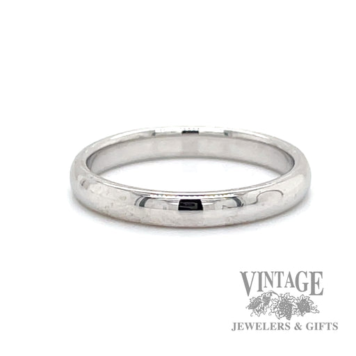 Half round 3mm 14kw gold ring band 2