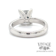 2.28 carat princess cut lab diamond 14kw gold solitaire ring bottom