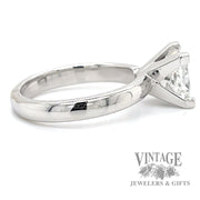 2.28 carat princess cut lab diamond 14kw gold solitaire ring side2