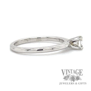 .30 carat round natural diamond 14kw gold solitaire ring side1