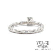 .30 carat round natural diamond 14kw gold solitaire ring bottom