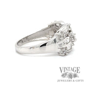 Three band design diamond and 14kw gold ring side2