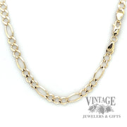 21" 14k gold solid 4.6 mm figaro link chain necklace