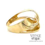 Ribbons of 18k gold ring side2
