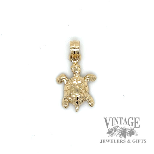 Turtle 14k gold charm