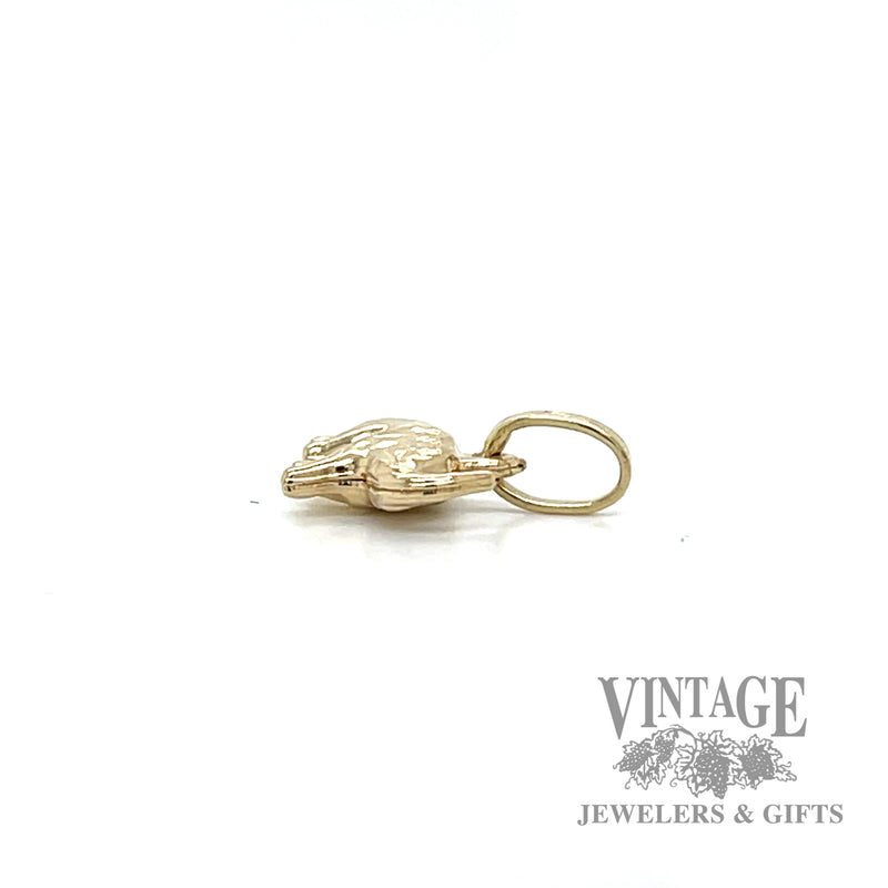 14k gold elephant charm