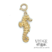 Seahorse 14k gold charm/pendant