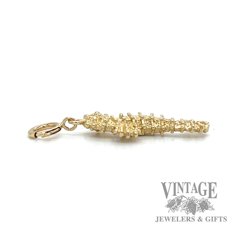 Seahorse 14k gold charm/pendant