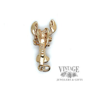 Lobster 14k gold charm/pendant