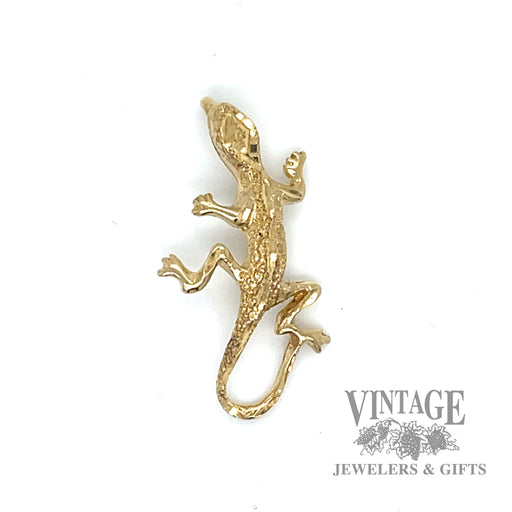 Lizard 14k gold charm