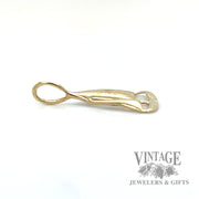 Sailboat 14k gold charm side