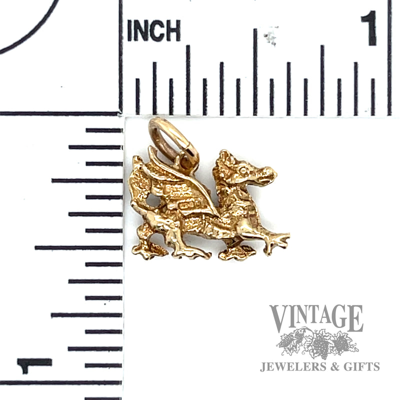 English dragon 9k gold charm