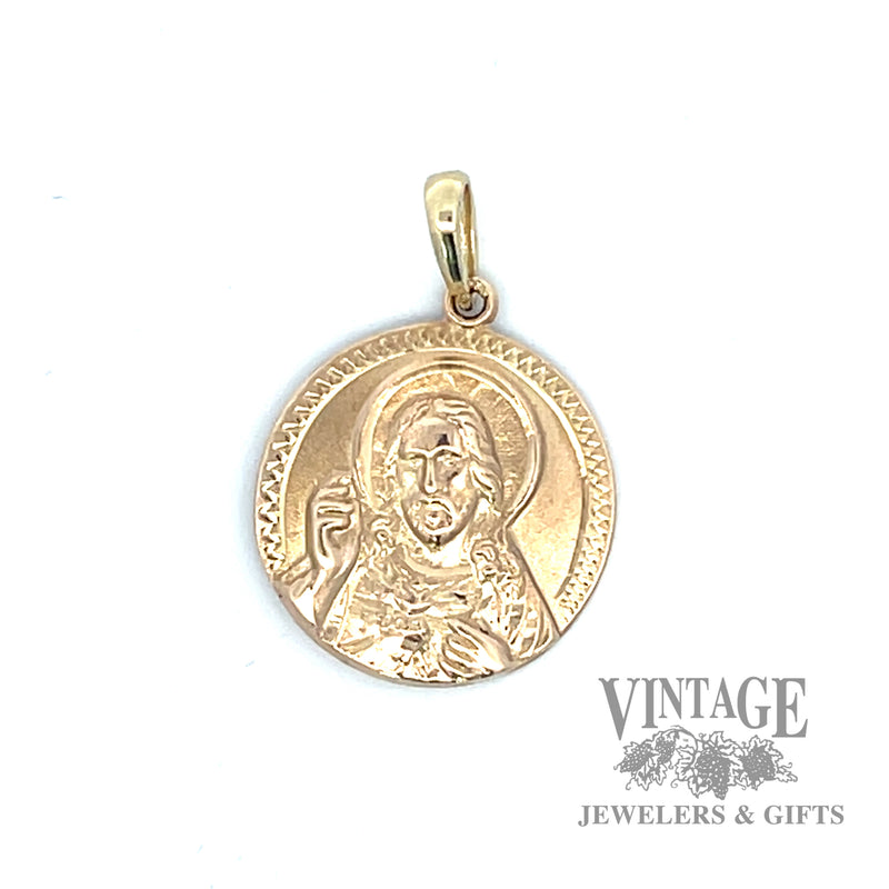Virgin Mary 10k gold pendant