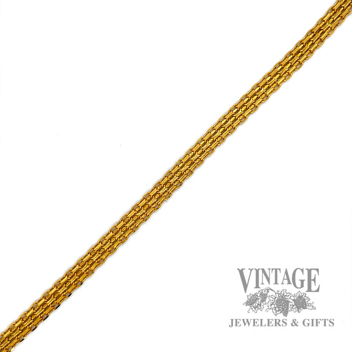 7.25" Bismark Link 14k gold bracelet